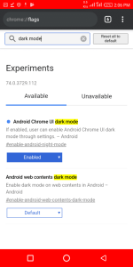 Enable Dark Mode On Google Chrome