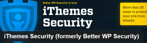 Ithemes Security plugin